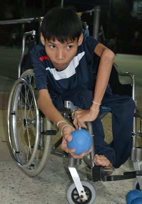 Boccia, a sport of skill and precision.