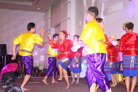 Professional dancers perform the “Kapok”, a northern Thai traditional dance.