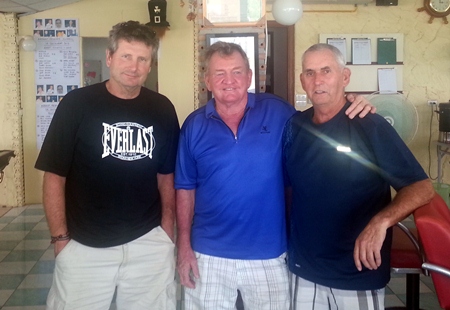 Friday winners: Geoff Boyle, David Hausman and Mitch Black.