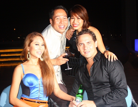 Guests enjoy the ambience at Hilton Hotel Pattaya as DJ Freddy gets them into a party mood.