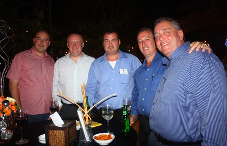 (L to R) Sam Jones, Earl Brown, Eastern Seaboard Manager, The Sutlet Group; Joe Barker-Bennett, Chairman of Eastern Seaboard BCCT Group and Managing Director of JMBB Consulting Co. Ltd.; Brendan Richards and Kevin Fisher, Managing Director, CEA.