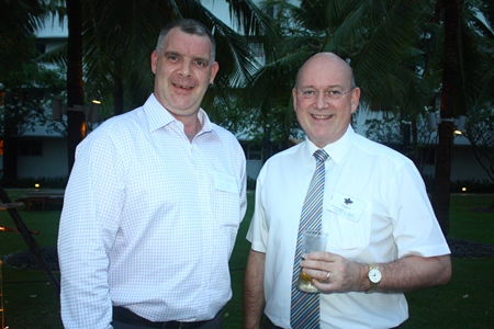 Joe Cox, Managing Director of Defence International Security Services and Graham Macdonald MBE, Former Chairman and Honorary Member of BCCT, Managing Director of MBMG Group.