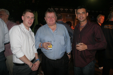 (L to R) Robert Buckley, Dave Buckley (Real Estate Magazine Thailand), and Brett.