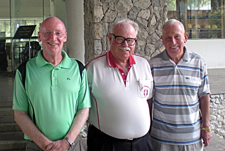 (Left to right) Don Richardson, Dave Richardson and Graham Buckingham.