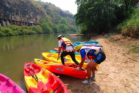 Adventure racing on the River Kwai.