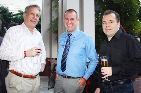 (L to R) Alan S. Verstein, MD of Siam Gazette, Torben Rudgaard, CEO of Pattaya Investors and Peter Beyer.