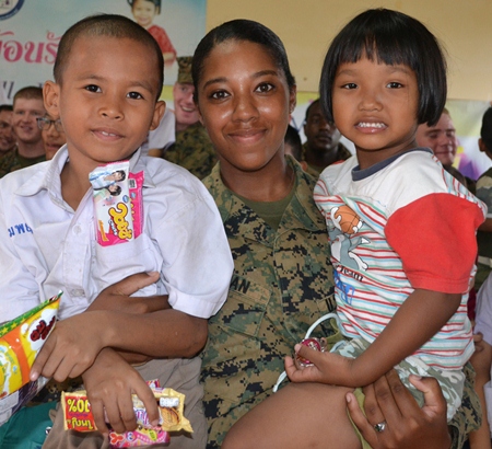 Those Marine women are just as strong as the men.