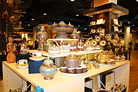 Thai silk, jewelry, souvenirs and accessories are on sale at Central Festival Pattaya Beach in its Asian Bazaar Zone through April 7.