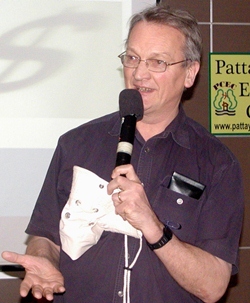 The meeting was pleased to see old friend and member John Lyneham, just returned from an extended period in the UK.