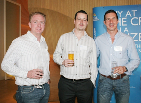 Michael Parham (CEA), Damien Kerneis (Geodis Wilson Thai) and Andy Hall (CEA Projects).
