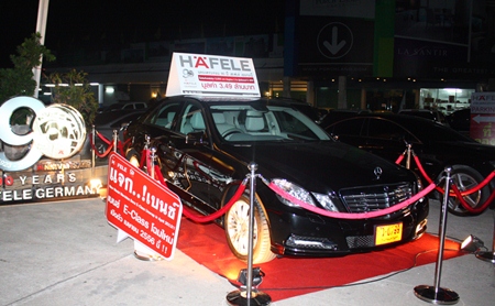 Hafele (Thailand) Ltd. is celebrating 90 years in business by giving away a Mercedes-Benz sedan as part of a year-long promotion.