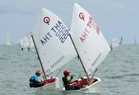 A mix of over 30 nationalities across 12 classes, including over 100 Thai youngsters will take part in the 2013 Top of the Gulf Regatta. (Photo credit: Top of the Gulf Regatta)