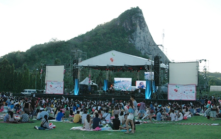 Buddha Hill provides a great backdrop for the festival.