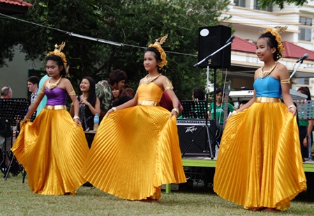 A traditional Thai performance.