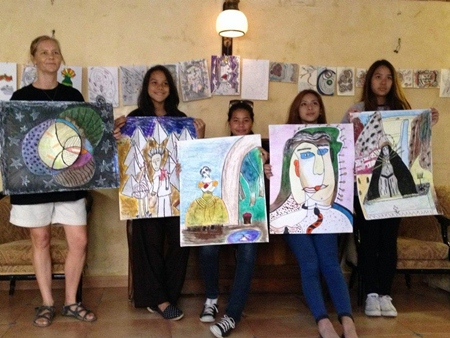 Students display their Art work.