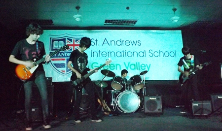 The St. Andrews School Rock Band doing what they do best!