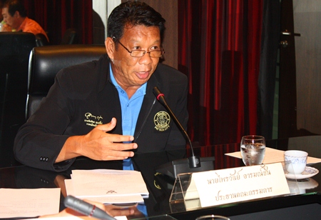 Pattaya City Councilman Praiwan Arromchuen, chairman of the sports and recreation committee.