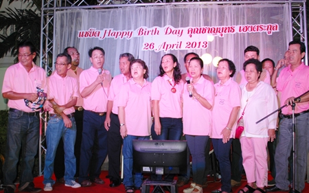 Chanyuth’s friends sing happy birthday.