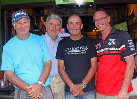 Alan Rothwell, Michael Whelan, Golf Captain Phil Smedley and Dean Whitaker.