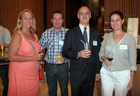 (L to R) Rosanne Diamente (Women With a Mission), Paul Wilkins, H.E. James Wise, Australian Ambassador to Thailand, and Kylie Grimmer (Women With a Mission).