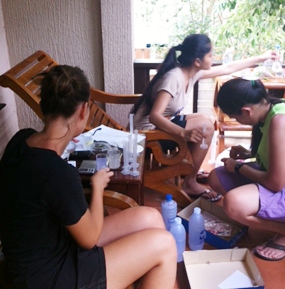 IB students carry out a range of research on the island.