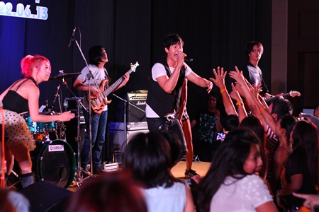 Ice Saranyu performs at the Amari Orchid Resort & Tower, Saturday, June 22.