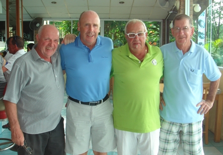 Wednesday’s top four - John, George, Greig and Bruce.