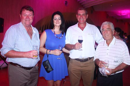 (L to R) Simon Erwiw, Deborah Philbrook, Vice Chairperson, Jesters Care For Kids, Simon Philbrook Client Advisor, MBMG Group and James Fortune, Owner, South African & Italian Delicacies.