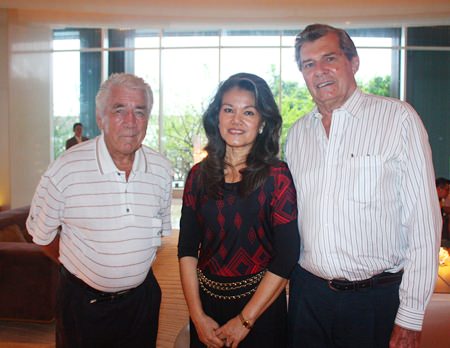 (L to R) James Fortune, owner of South African & Italian Delicacies, Renita Bromley and Maurice Bromley, GM-Thailand, GoIndustry DoveBid (Thailand) Ltd.
