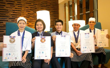 The Holiday Inn Pattaya team won four awards, including three silver and one bronze.