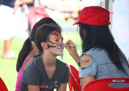 Face painting is always a popular draw at the fair (pun intended).