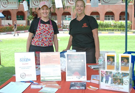 Women With A Mission were on hand to promote their worthy charity cause.