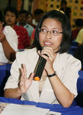 The delegates came from all over Thailand.