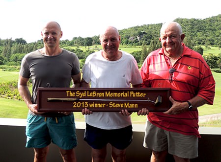 Hua Hin top three, from left: Andre Coetzee, Steve Mann and Barney Clarkson.