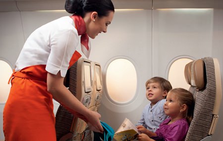 The Etihad Airways’ Flying Nanny will interact and engage with children on long haul flights.