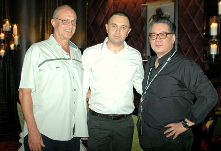 (L to R) Philippe Delaloye, Dimitri Chernyshev, EAM of Pullman Pattaya Hotel G and Jorge Carlos Smith, GM of Hard Rock Hotel Pattaya.