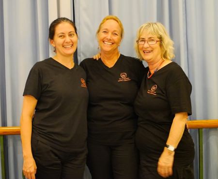 Women With a Mission: (left-right) Kylie Grimmer, Rosanne Diamente and Bronwyn Carey.