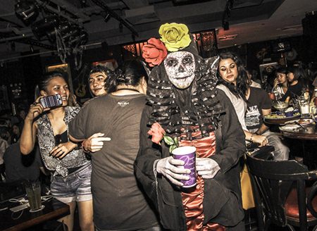 Alisa Panprasom, winner of the scariest costume contest at the Hard Rock Cafe Pattaya’s Dead & Loved Rockers Night.