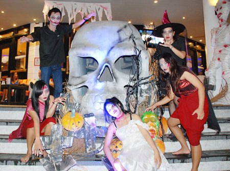 Ghouls, ghosts and goblins invade the Tavern by the Sea at the Amari Orchid Pattaya.
