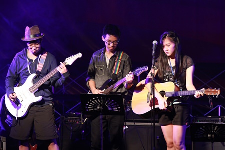 Young musicians display their various talents at the festival.