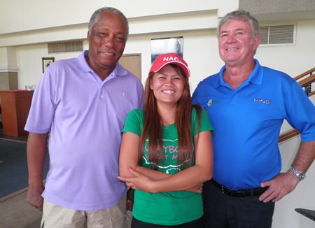 Ed Wyckoff, Duangjai Tusagad & Geoff Bracegirdle.