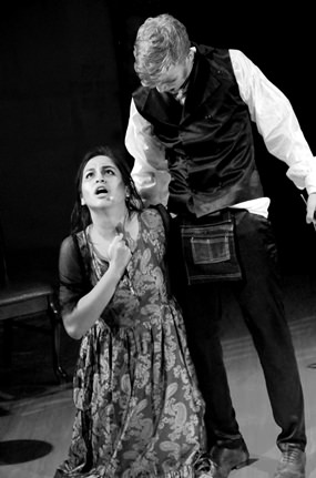 Mrs Lovett meets a tragic end at the hands of Sweeney Todd.