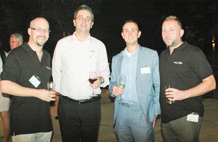 (L to R) Markus Wehrhahn, Managing Director of RLC Recruitment Co., Ltd.; Fabien Legouic; Matthias Brienen from the Larive Group; and Stephen Ley, representing RLC Recruitment Co., Ltd.