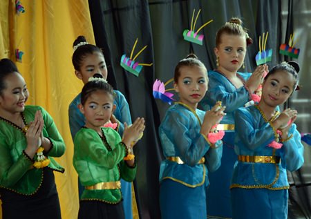 Primary students at GIS perform a traditional Thai dance.