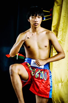A Muay Thai boxer from GIS.