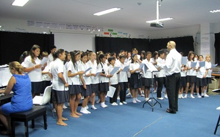 The students performed with such expression creating beautiful tones as a vocal ensemble!