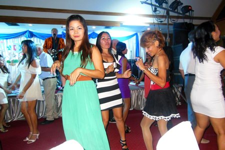 The girls enjoyed the live music and showed some slick moves on the dance floor.