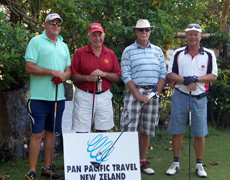 Winning scramble winners: Geoff Couch, Dave Done, Jeff North and Helmut Hebstriet