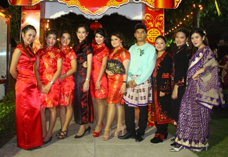 Amari Orchid Pattaya staff dress in Mystery of Asia Chinese and Indian outfits for the Countdown to 2014 party.