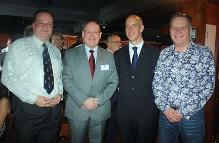 (L to R) Greg Watkins, Executive Director of the BCCT, Graham Macdonald MBE, Managing Director of MBMG Group, H.E. Mark Kent, British Ambassador to Thailand, and Simon Matthews, Country Manager Thailand, Manpower Group.